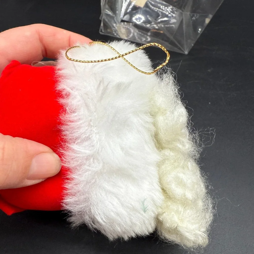 Vintage Kurt S Adler Santa Head Ornament Winking‎ Face with Bell in Original Box